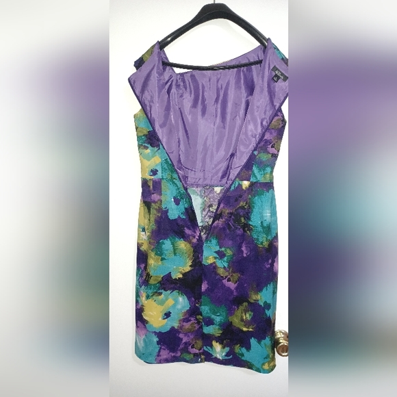 AGB Water color print party dress NWOT - Picture 2 of 6